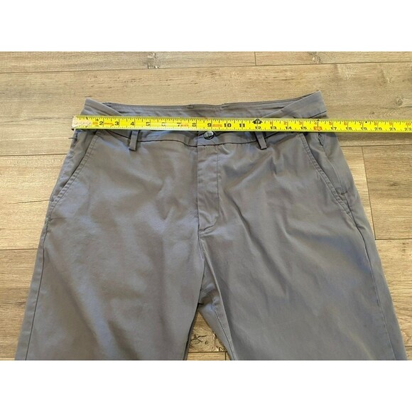 BirdDogs Mens 34x32 Gray Chino lined Performance Golf Tapered Pants - Picture 4 of 8